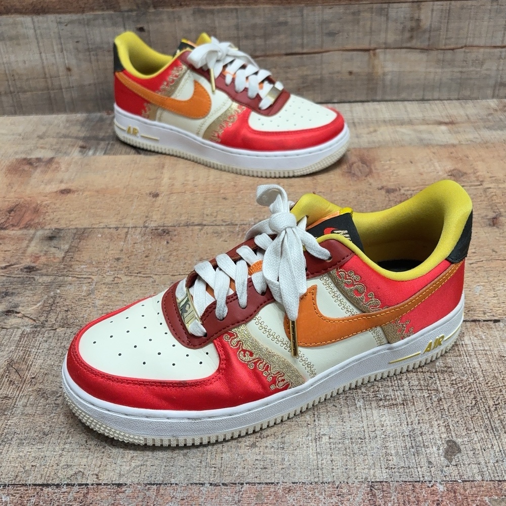 Nike Air Force 1 Low Little Accra Shoes Womens Size 7 38 Red Sneaker DV4462-600